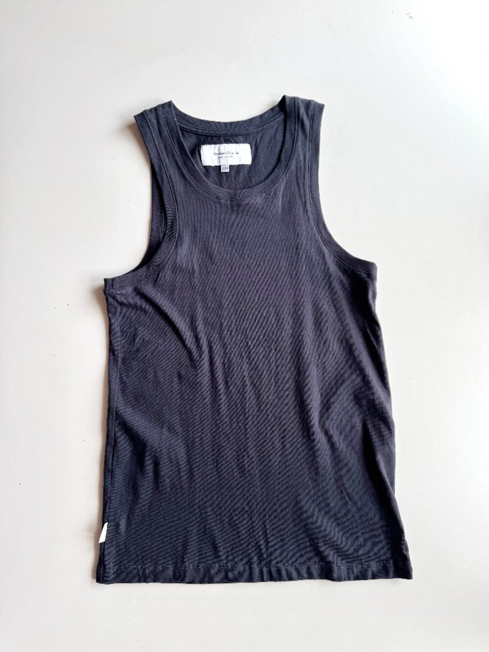 PROVINCE OF CANADA Navy Blue 100% Cotton Jersey Tank Top, Size XXS